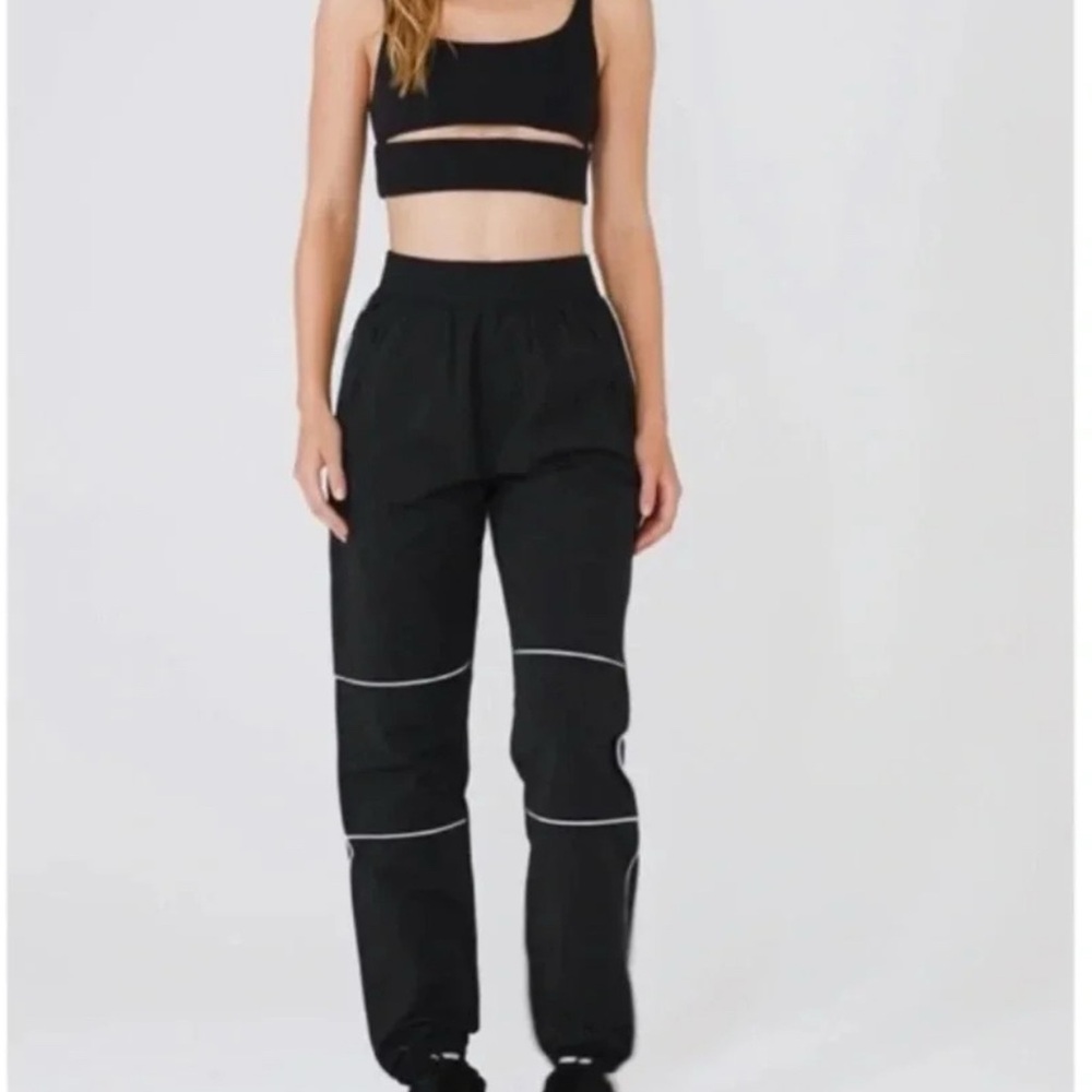 ALO Yoga Black Reflective Track Pants